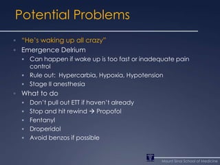Anesthetic Emergence | PPTX