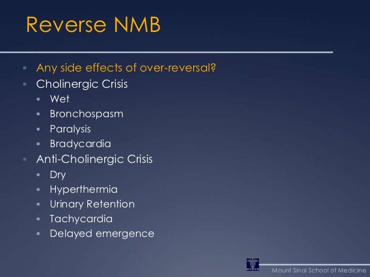Side Effects Of Mestinon