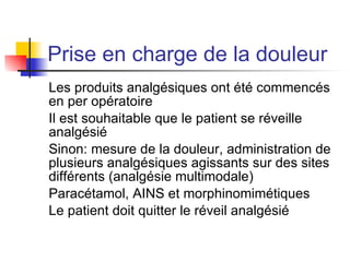 Gestion des traitements Idée générale : 