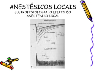 ANESTÉSICOS LOCAIS ELETROFISIOLOGIA: O EFEITO DO ANESTÉSICO LOCAL 
