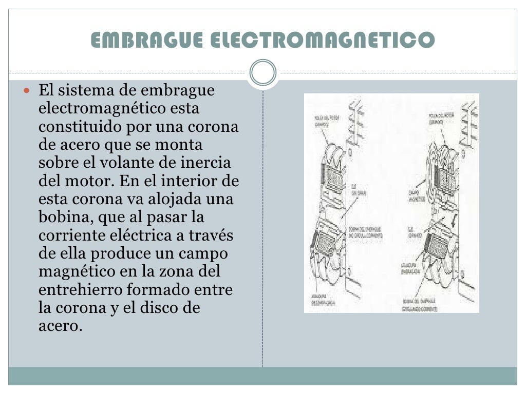 Tipos de embragues electromagneticos