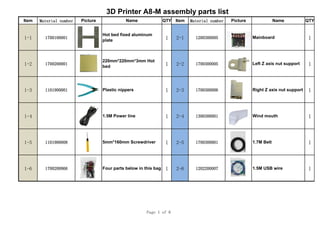 Anet sprinkler A8-M assembly parts list.pdf