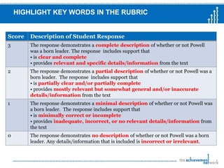 Create Scoring NotesWhat people have learned from slave quilts:Quilts were forms of self-expression: used to pass on emotion, histories and religious beliefs