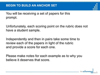 These student samples help illustrate what is provided in the rubric.Student Response #1Score: 0Why a 0?The response is incorrect.Why not a 1?The information contained in the response is incorrect and not supported by the article.
