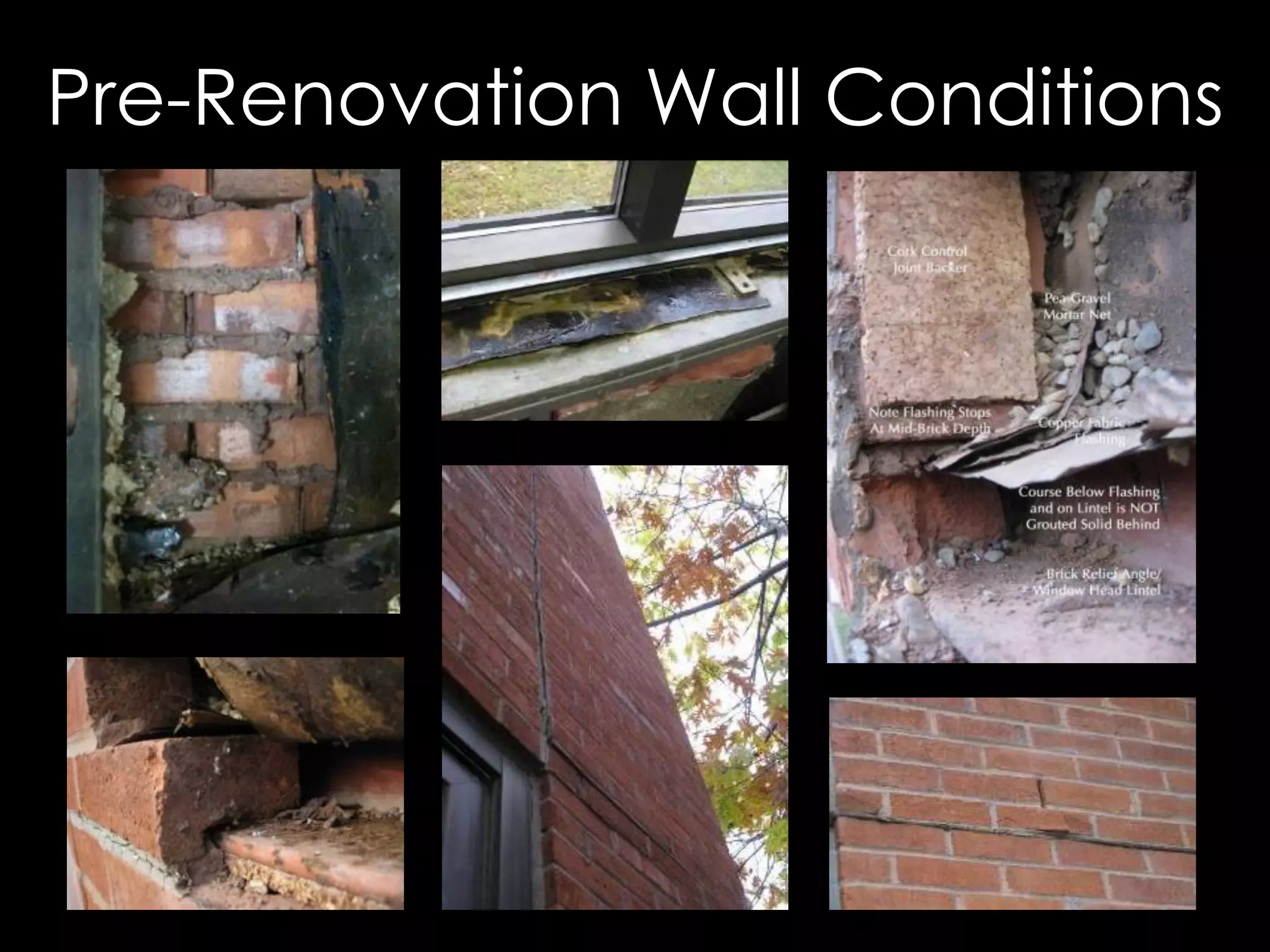 Pre-Renovation Wall Conditions
 