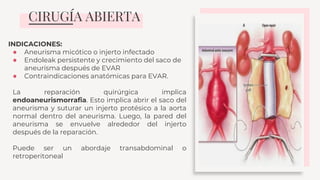 Aneurisma de la aorta abdominal | PPTX