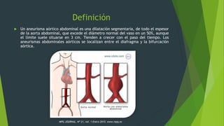 Aneurisma de la Aorta Abdominal | PPTX