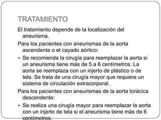 Aneurismas arteriales perifericos | PPTX