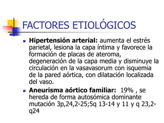 Aneurismas de los Grandes Vasos 1 | PPT