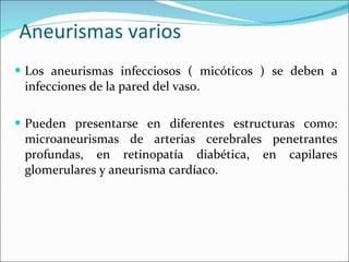 Aneurismas, hipertension | PPT
