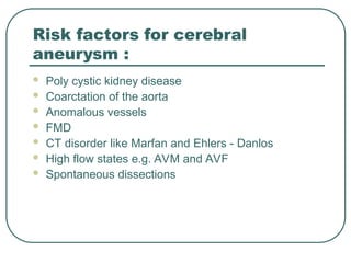 ANEURYSM.ppt for radiology seminars at md | PPT