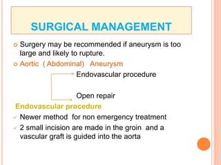 Aneurysm | PPTX