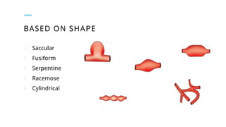 Fusiform Shape Incision aneurysm ppt powerpoint pathology science | PPTX