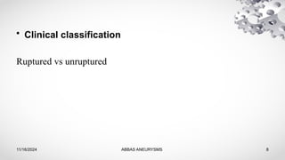 Cognard Classification Rupture Risk ANEURYSMS - Copy.pptx presentation in radiology | PPTX
