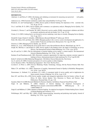 An evaluation of e banking services on customer satisfaction | PDF