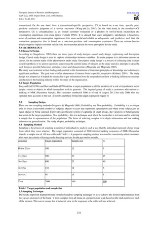 An evaluation of e banking services on customer satisfaction | PDF