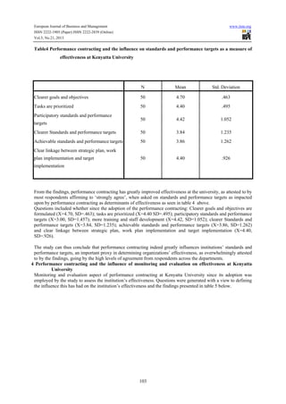 An evaluation of the performance contracting on organisation ...