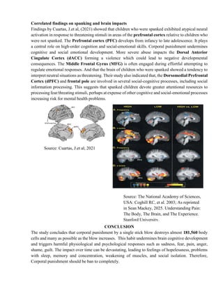 Impact of Corporal Punishment on Cell Death and Cognitive Development | PDF