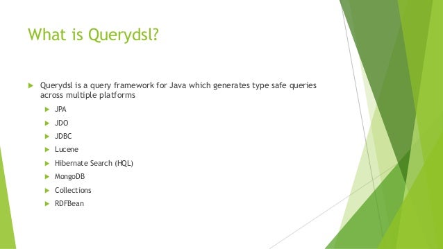 An evening with querydsl