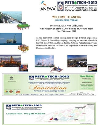Anewa Engineering Petrotech 2012 Invitation
