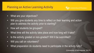 A new approach to promoting active learning in the classroom ppt | PPTX