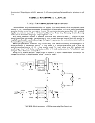 A new architecture for fast ultrasound imaging | PDF