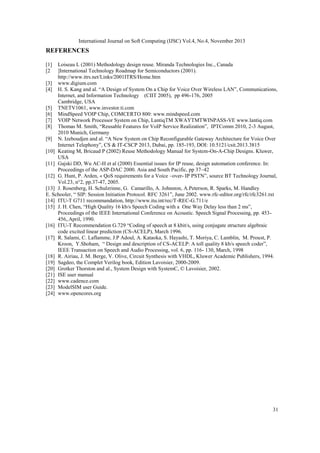 A new design reuse approach for voip implementation into fpsocs and ...