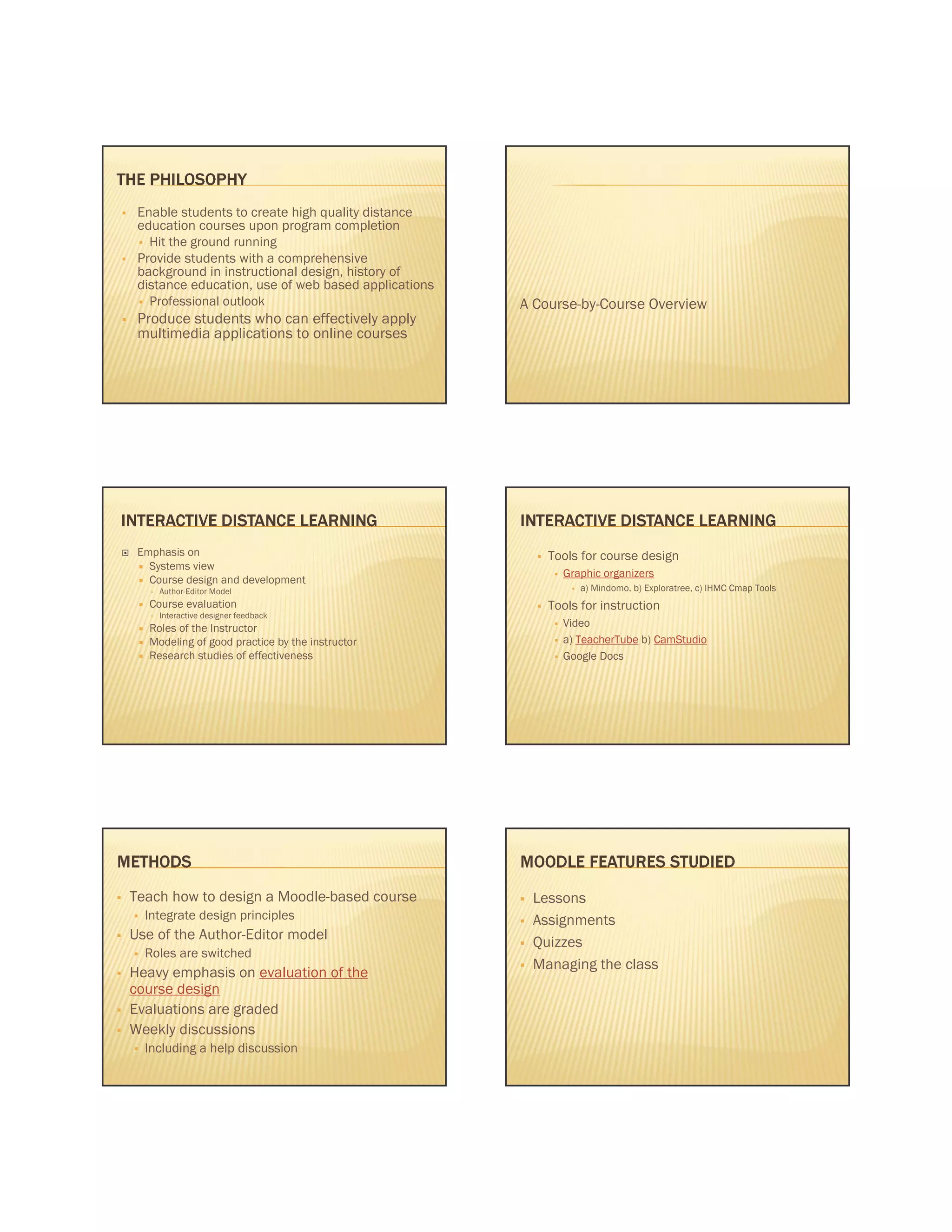 A new distance education certificate program ppt A new distance education certificate program ppt