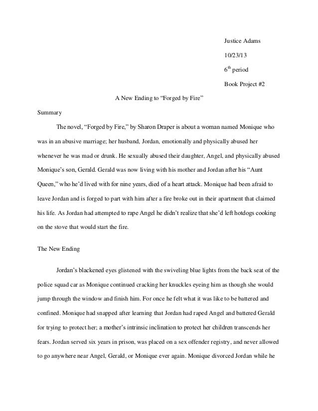 Forged by fire book report