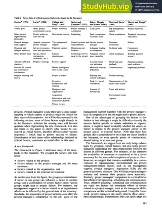 A New Framework For Determining Critical Success Failure Factors In ...