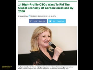 Guy Dauncey 2015
Earthfuture.com
Canada’s 2015
CO2 emissions
500Megatonnes of CO2
 