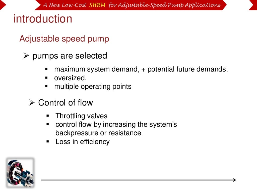 A New Low Cost Shrm For Adjustable speed Pump Applications