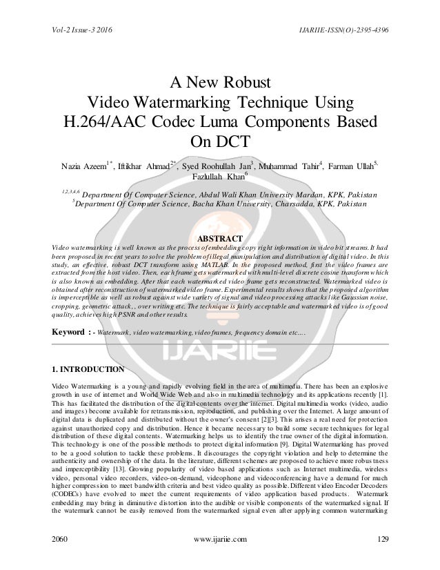 Database watermarking thesis