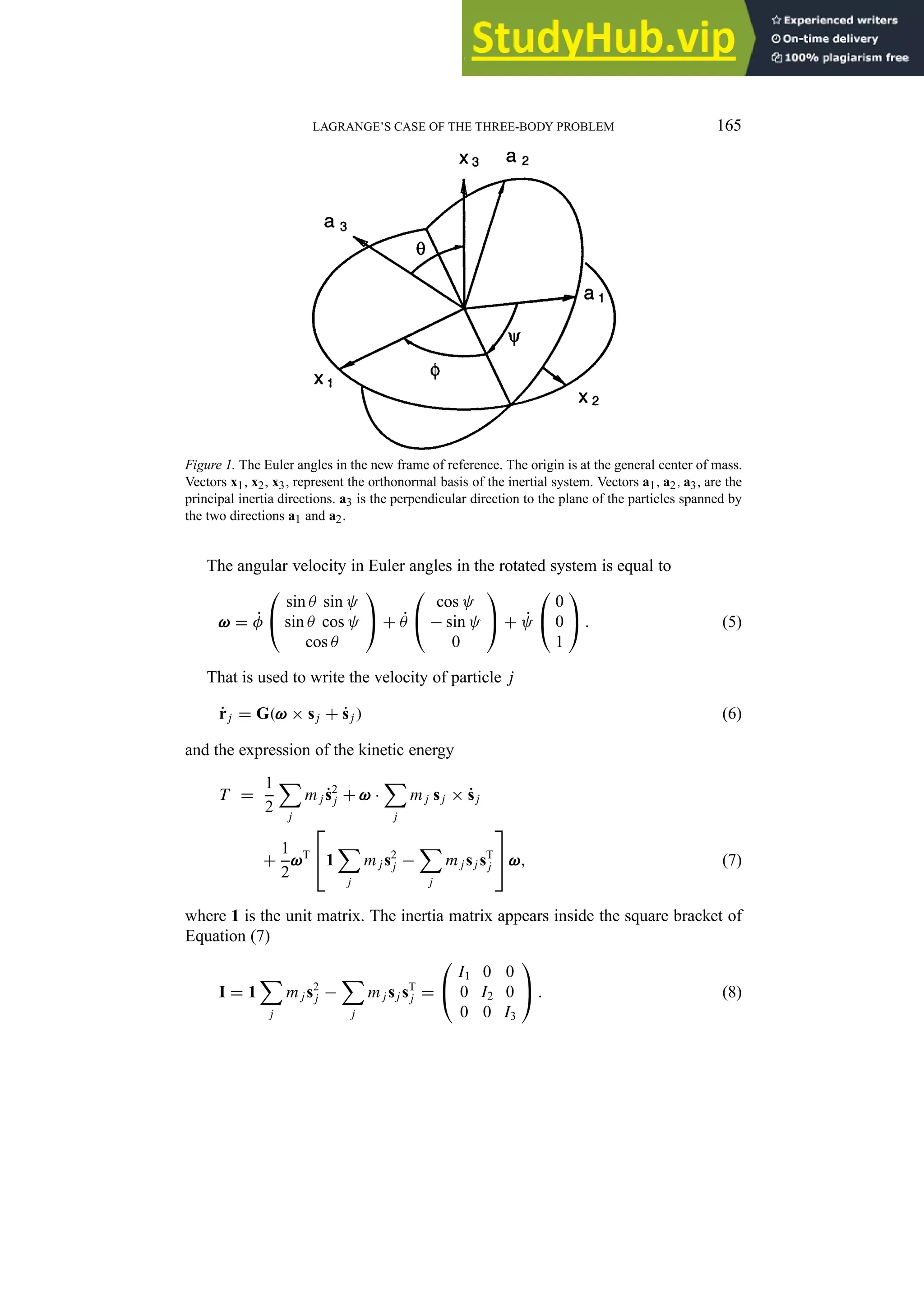 A New Solution To The Lagrange S Case Of The Three Body Problem | PDF