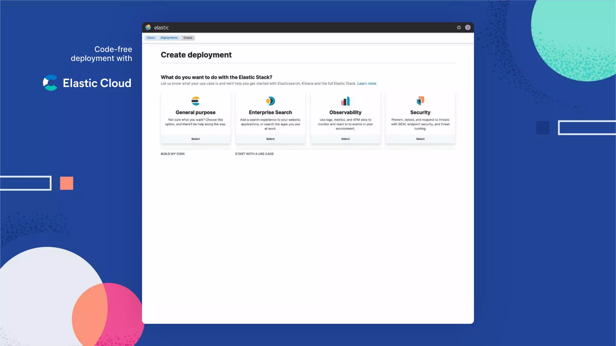 Cloud! Cloud!
Code-free
deployment with
 