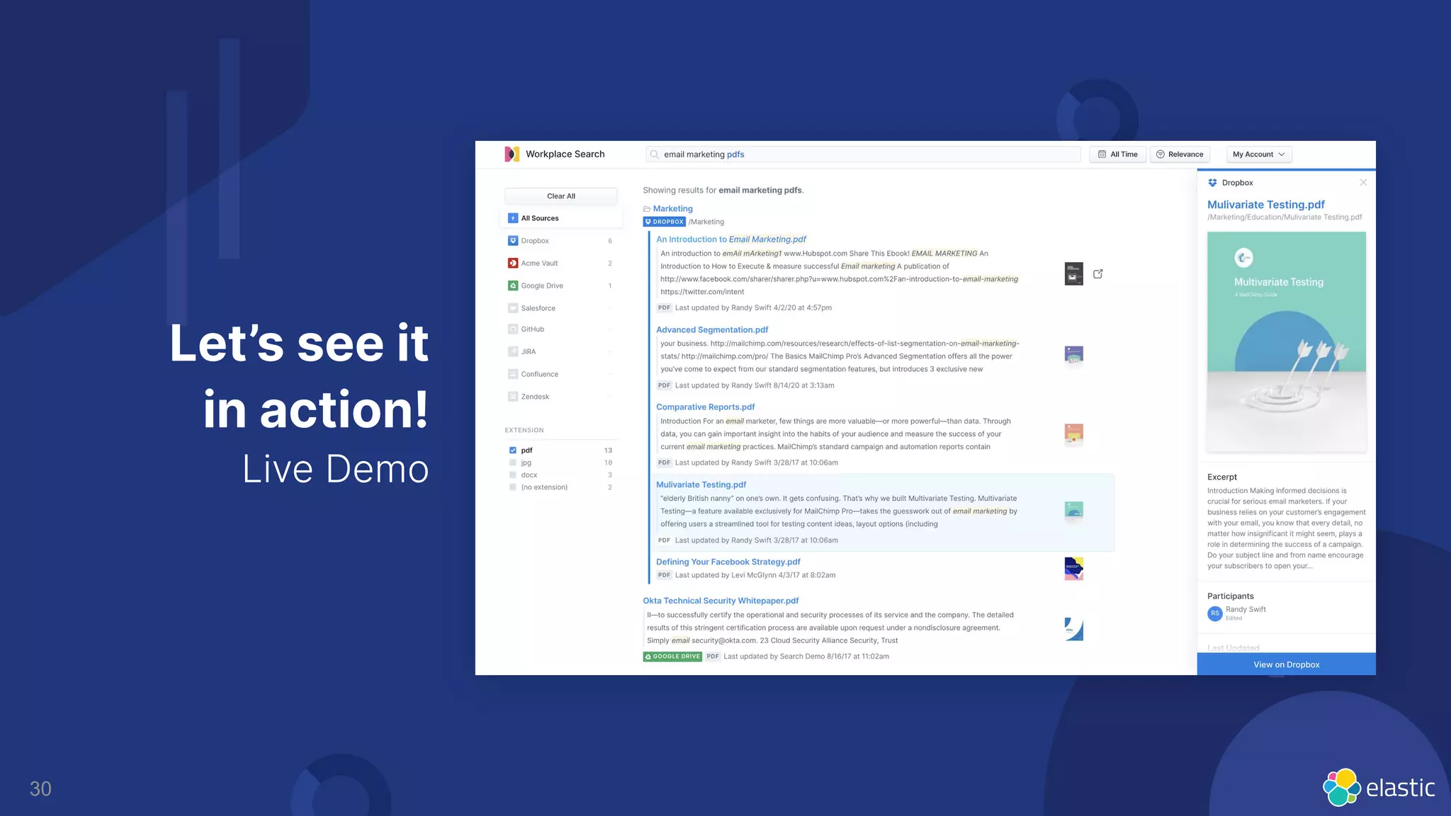30
Let’s see it
in action!
Live Demo
 