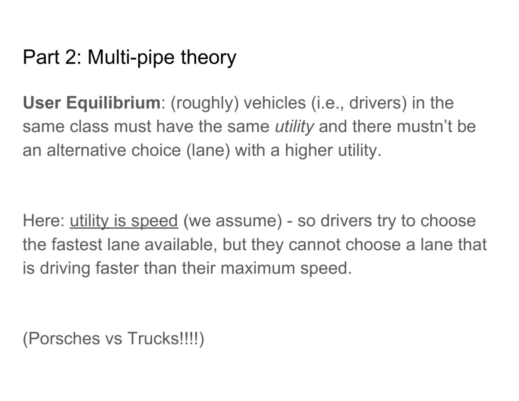 A new theory of lane selection on highways
