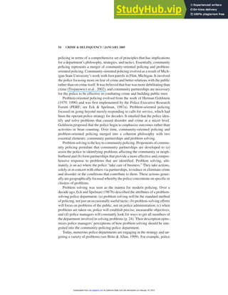 An Examination Of Police Officers Insights Into Problem Identification ...