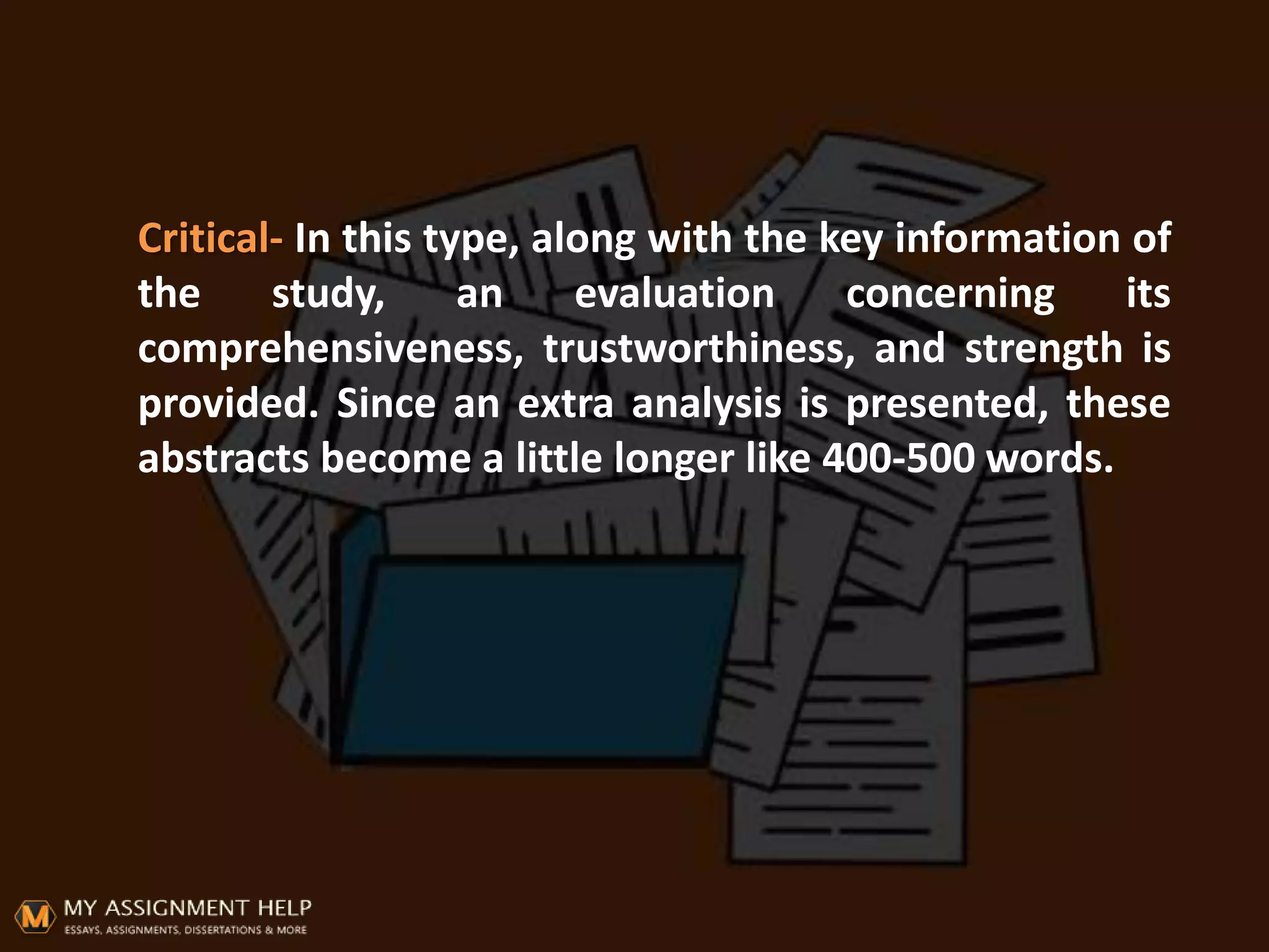 What is abstract? | PDF
