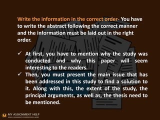 Correct Abstract What is abstract? | PDF