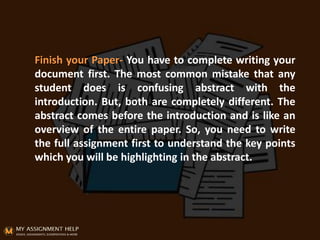 What is abstract? | PDF