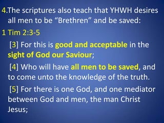 An exegesis of the character and word of brethren | PPTX