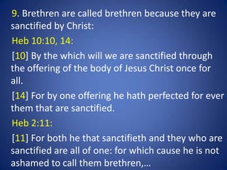 An exegesis of the character and word of brethren | PPTX