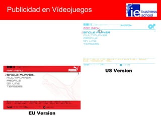 Publicidad en Vídeojuegos
 