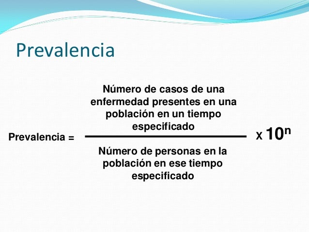 Prevalencia e incidencia