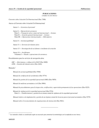Doc 9760 Anexo 19 español | PDF