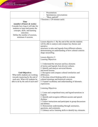 Anexo 2. Format - Didactic Unit (1).p,df | PDF