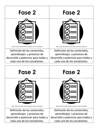 Fases de proyecto de aula | PDF