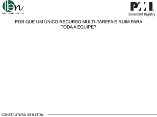 POR QUE UM ÚNICO RECURSO MULTI-TAREFA É RUIM PARA
TODA A EQUIPE?

CONSTRUTORA IBEN LTDA.

 