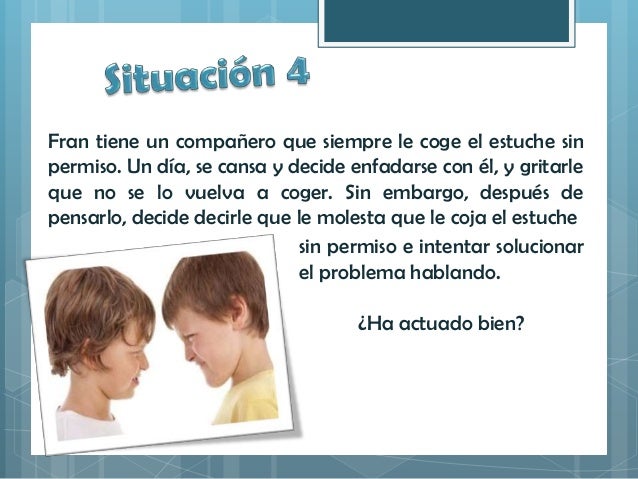 Situaciones de conflicto en la escuela